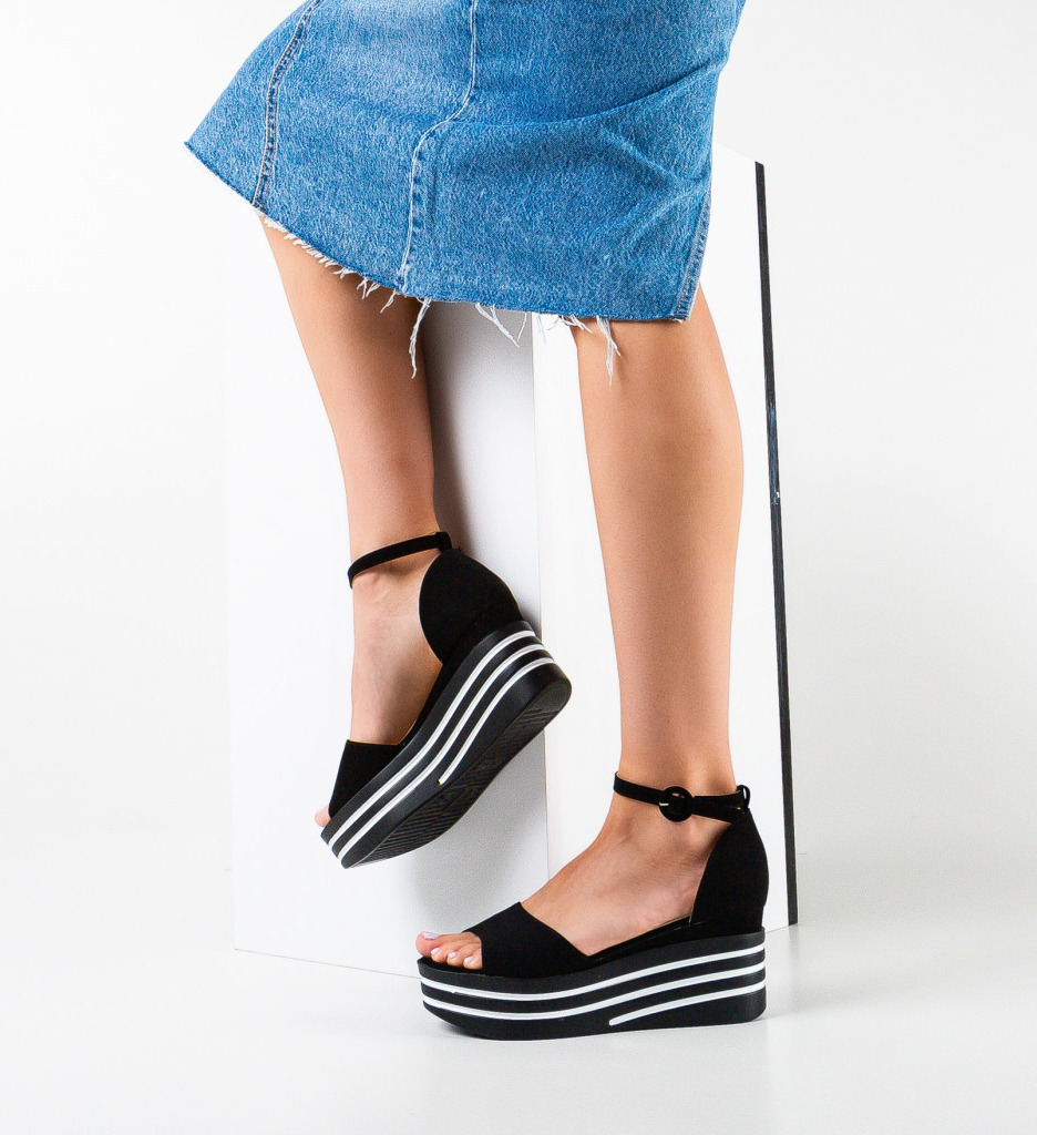 Platforme dama six negre