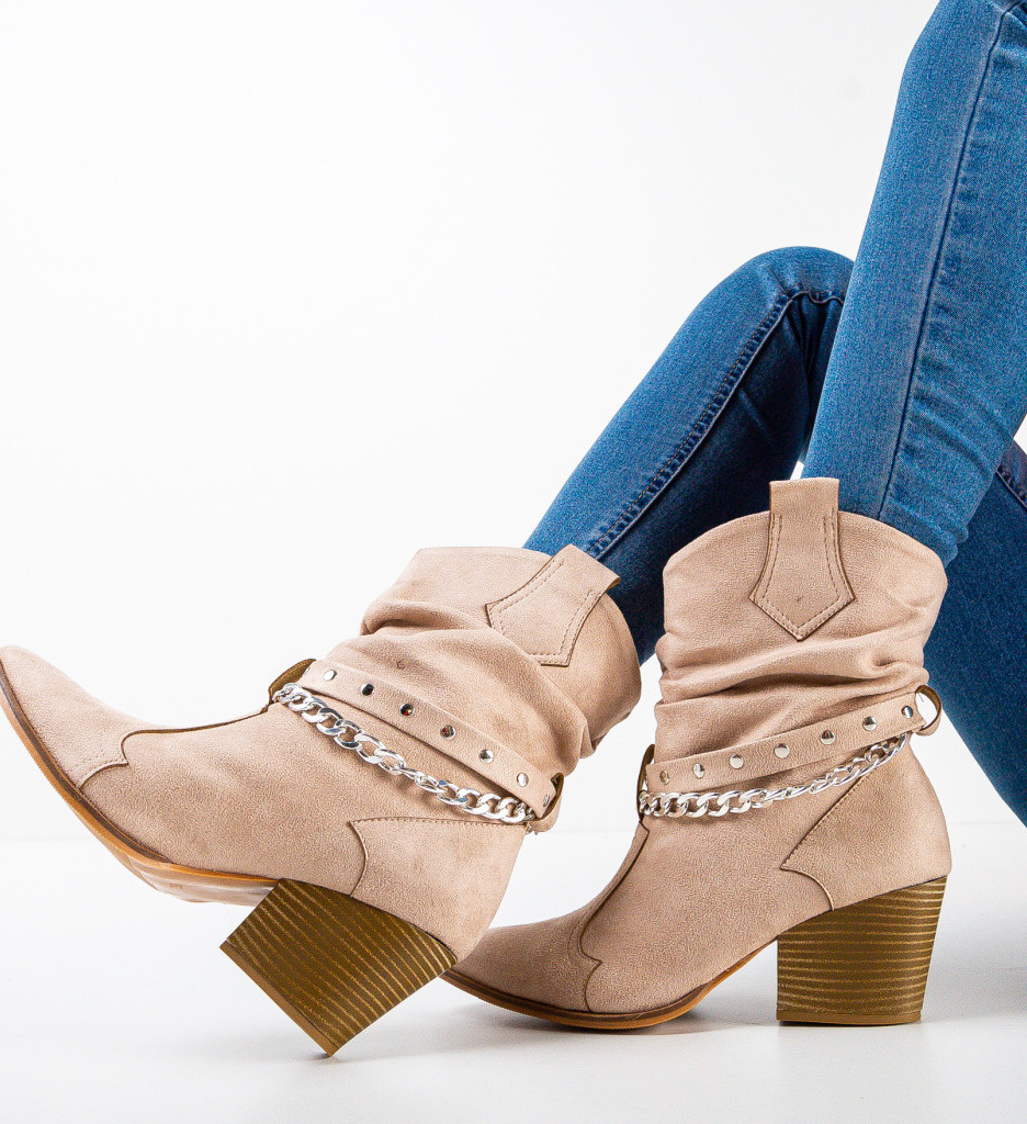 Botine dama hyll bej