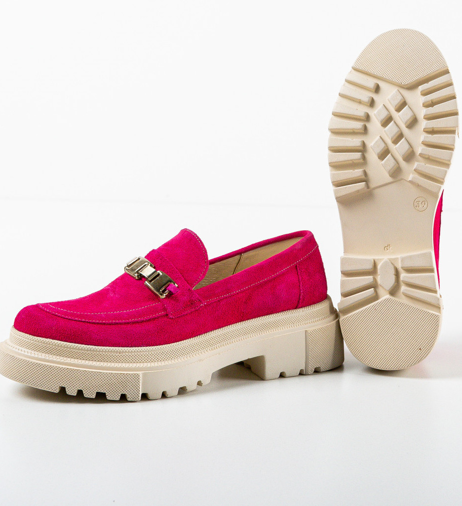 Pantofi casual dama arista fuchsia