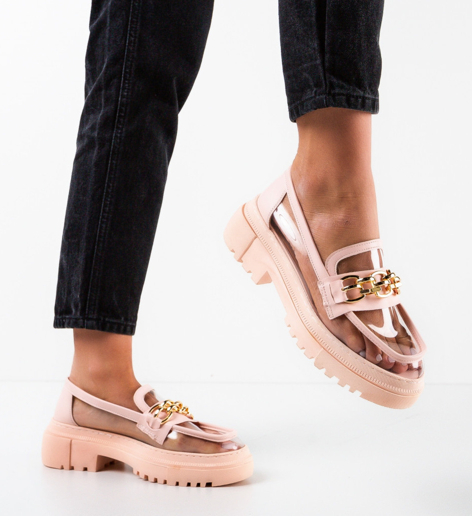 Pantofi casual dama danag roz