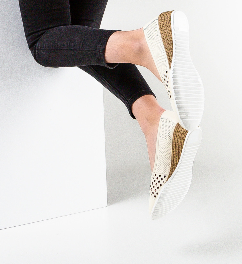 Pantofi casual dama esmay bej