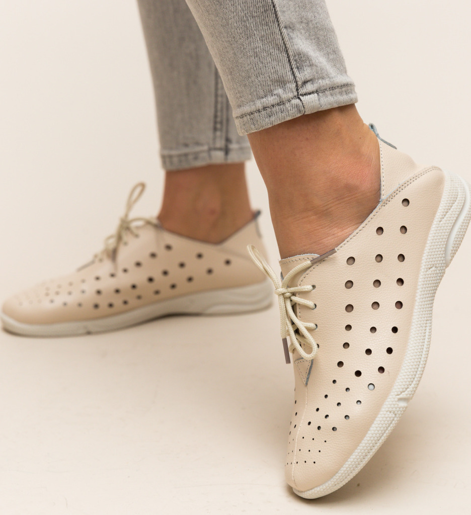 Pantofi casual jairo bej