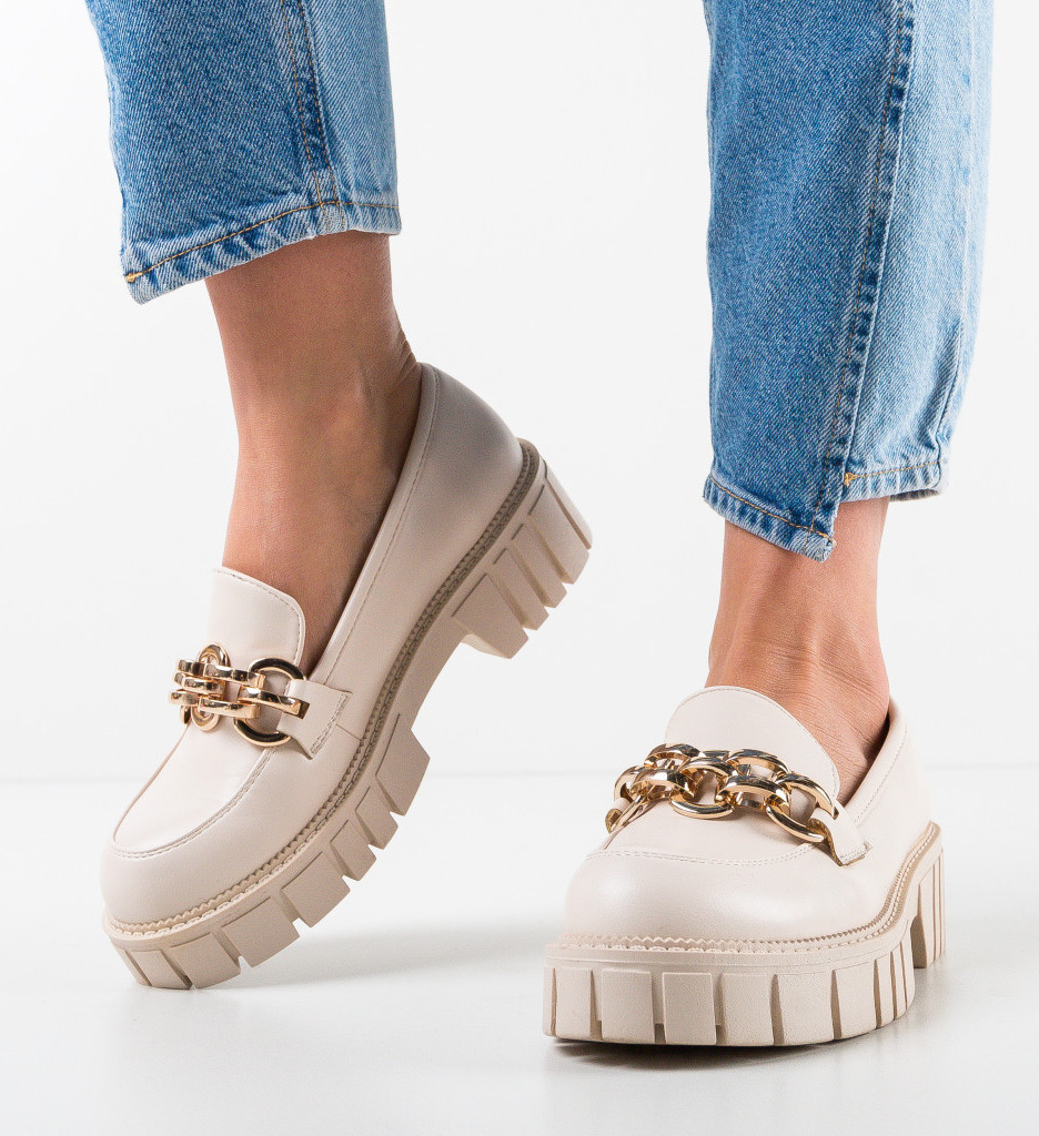 Pantofi Casual Jonema Bej