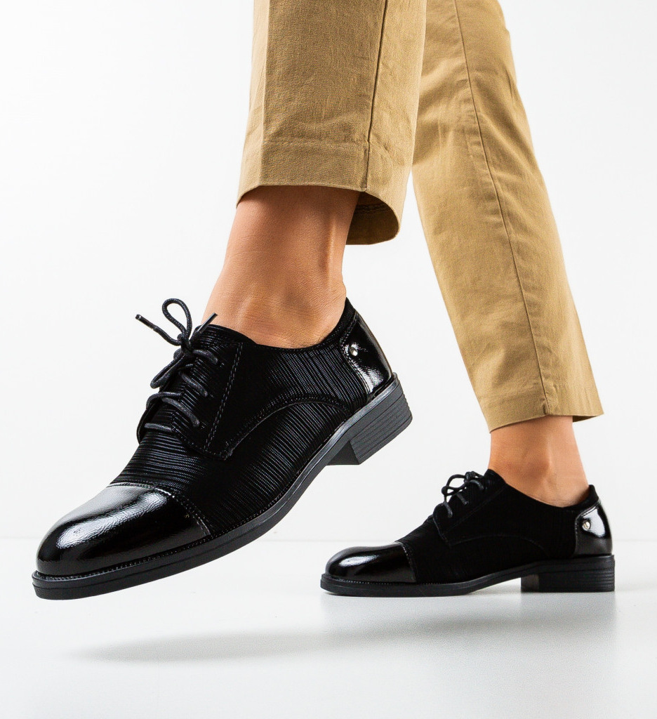 Pantofi casual kendall negri