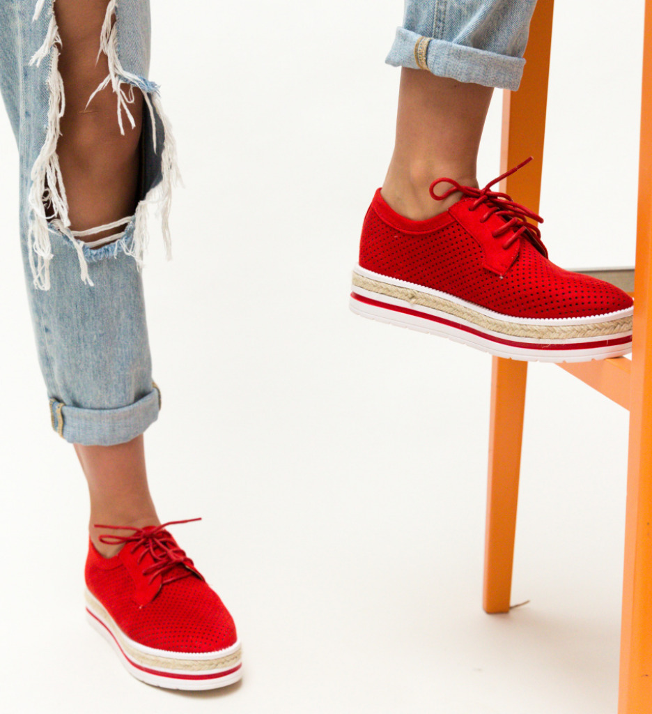 Pantofi Casual Ker Rosii