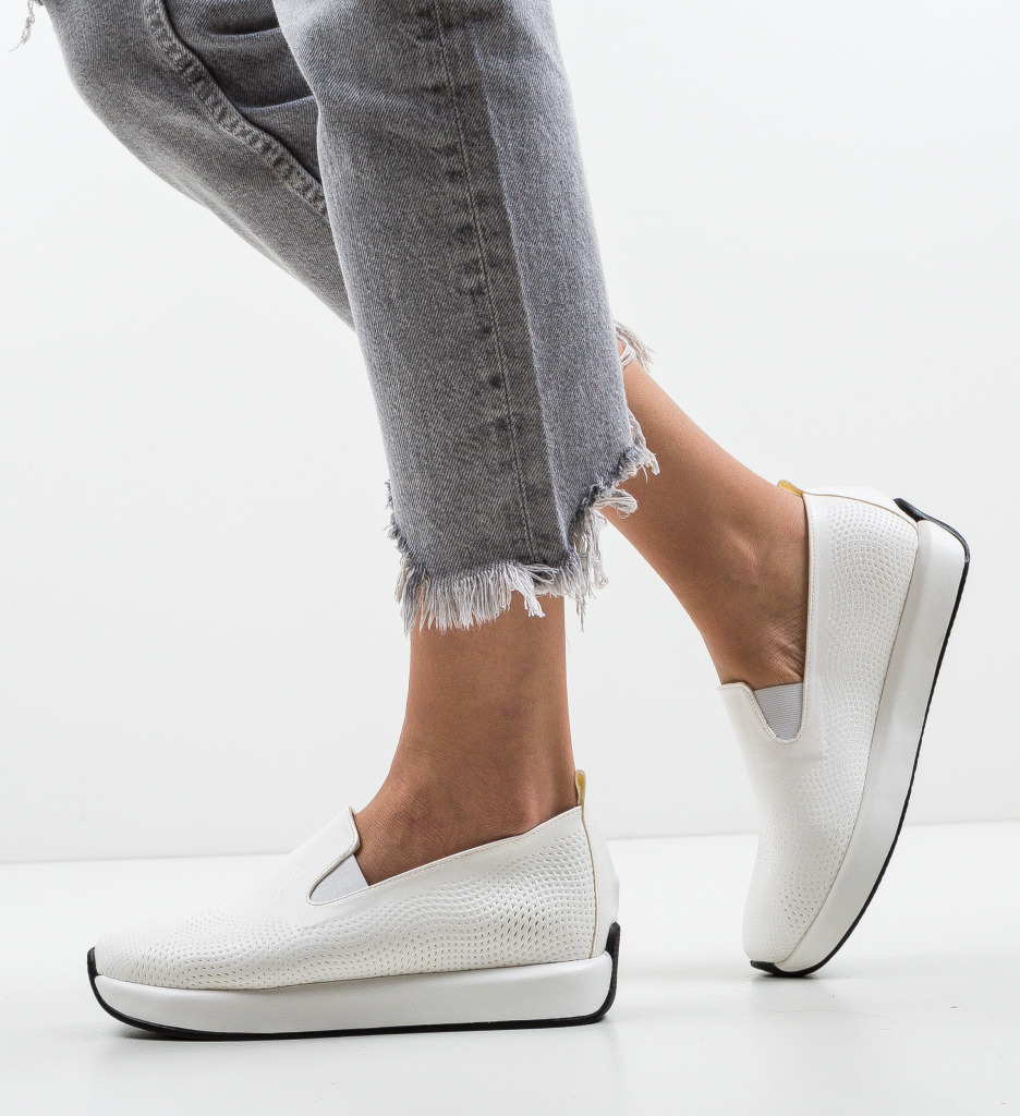 Pantofi Casual Malter Albi