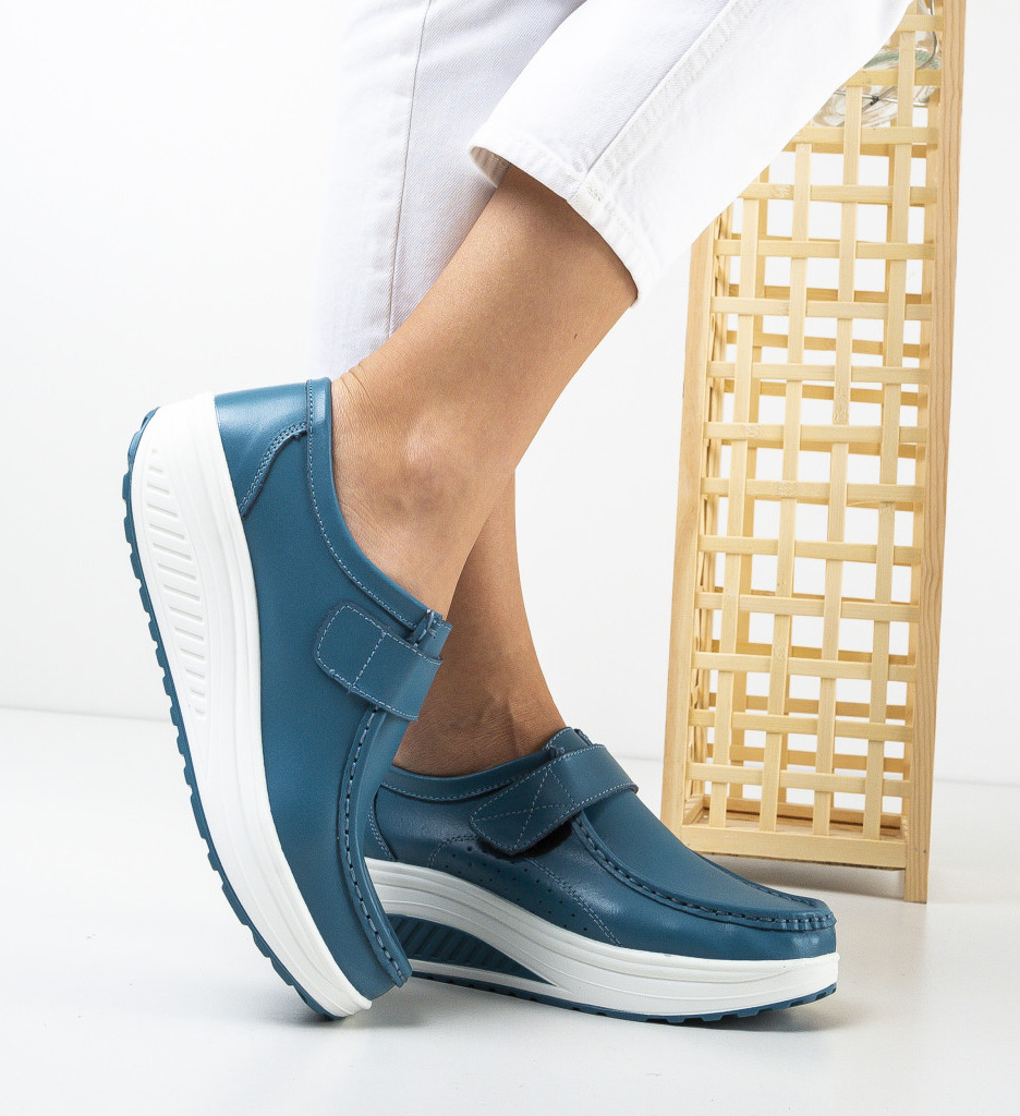 Poze Pantofi Casual Marko Bleu 2 depurtat.ro 