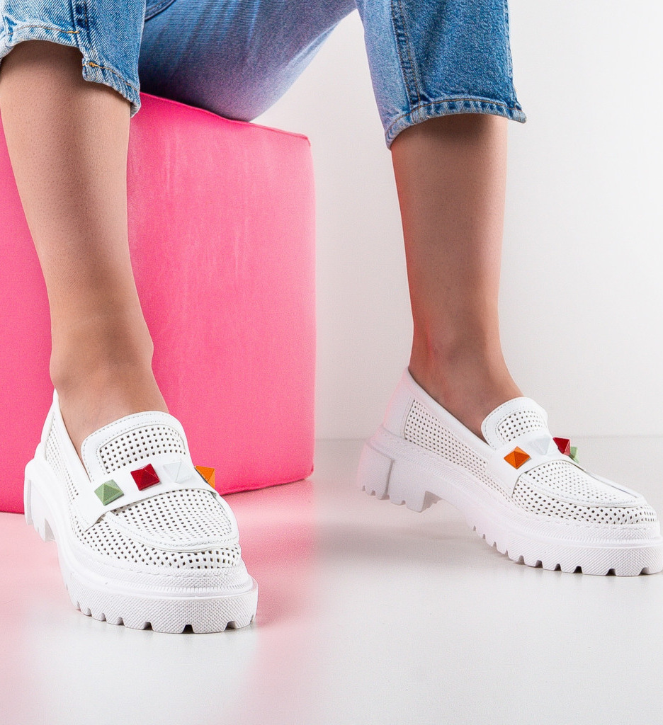 Pantofi casual naer albi