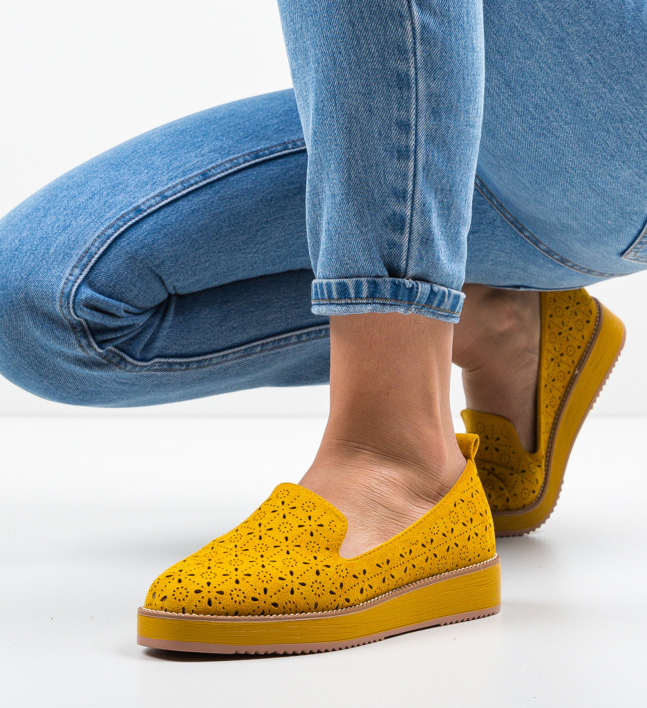 Pantofi Casual Omega Galbeni