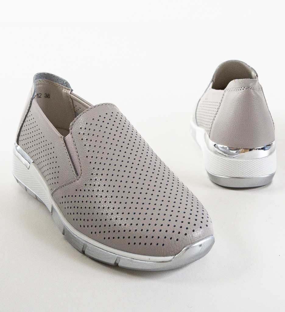 Poze Pantofi Casual Pufine Gri DePurtat