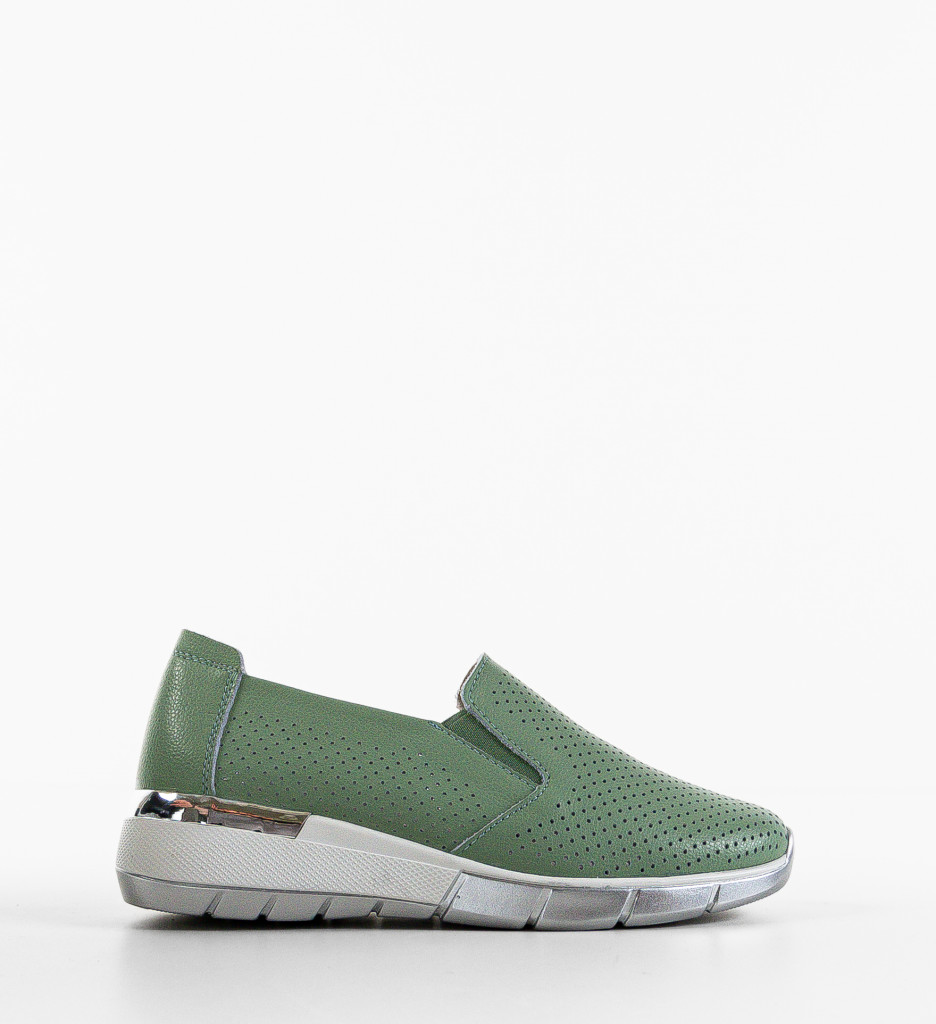 Poze Pantofi Casual Pufine Verzi DePurtat
