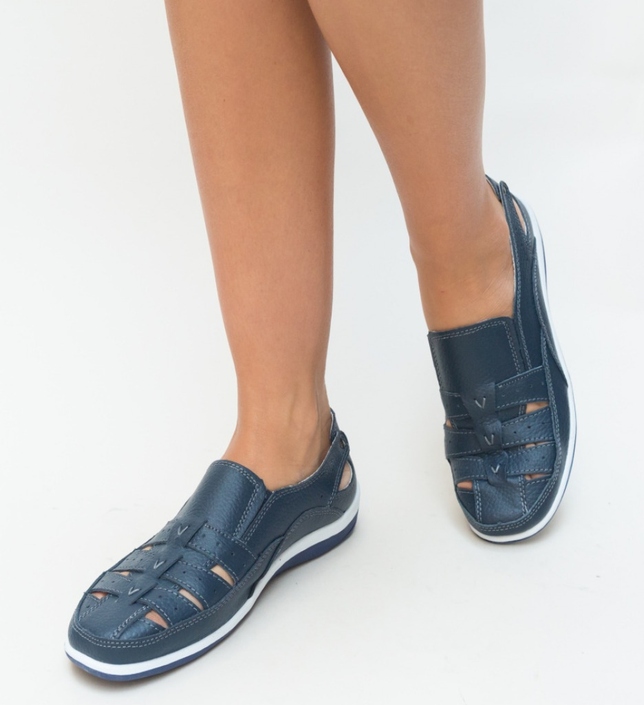 Poze Pantofi Casual Romeo Bleumarin depurtat.ro 