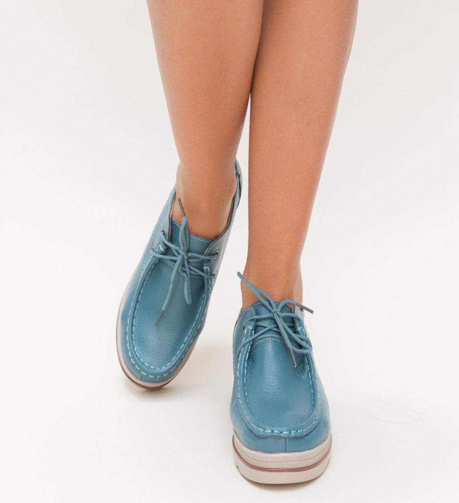 Pantofi Casual Sagrio Albastru Botinelli Casual cu platformă