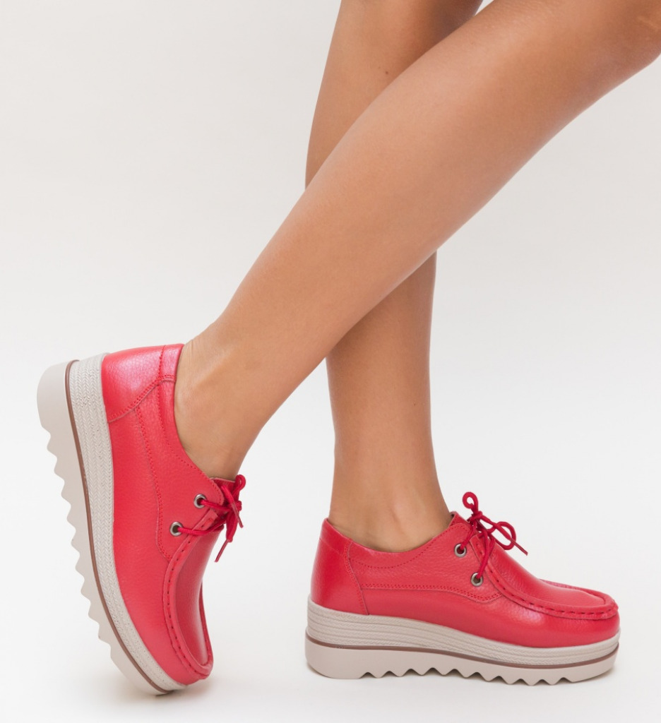 Poze Pantofi Casual Sagrio Rosii depurtat.ro 