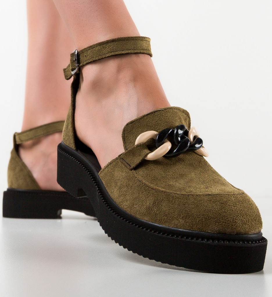 Pantofi casual tyner khaki