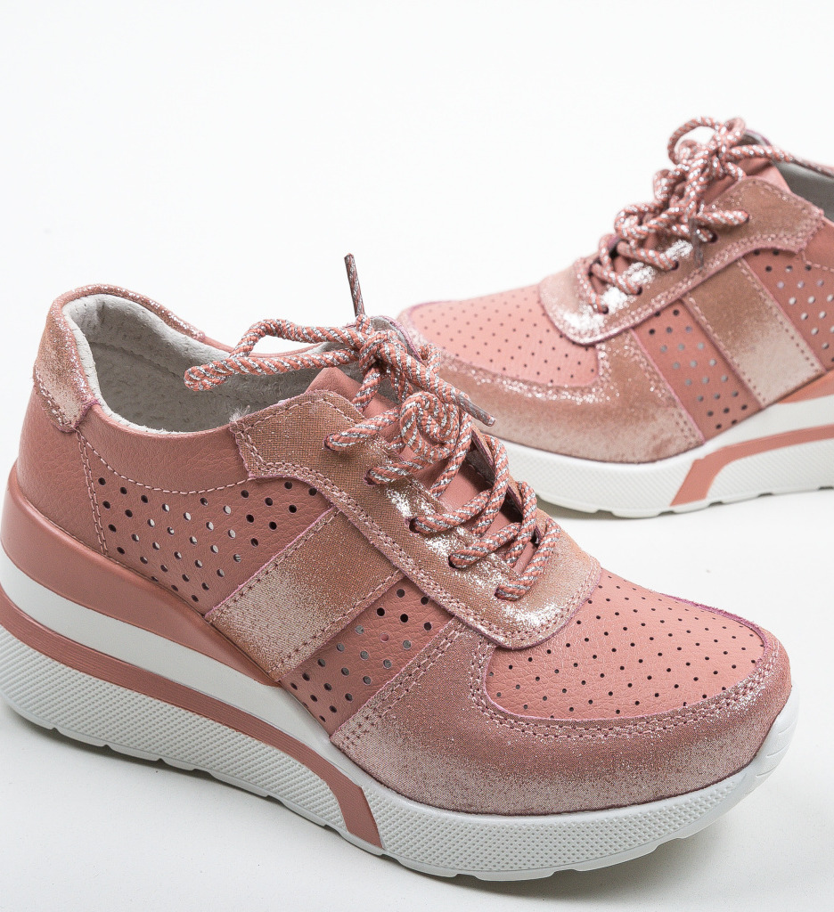 Pantofi casual viop roz