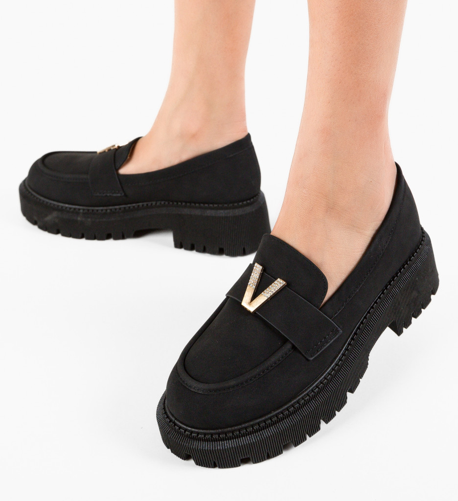 Pantofi casual xander negri