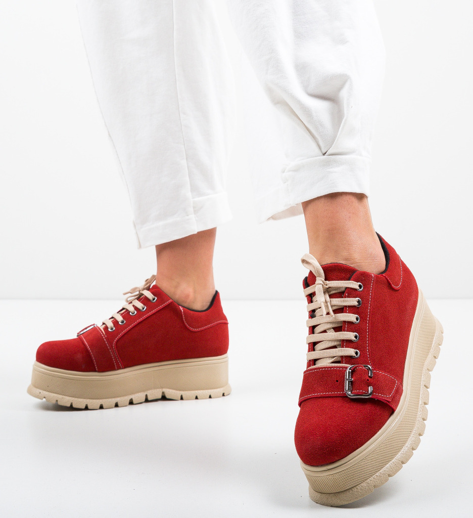 Pantofi casual ysrael rosii