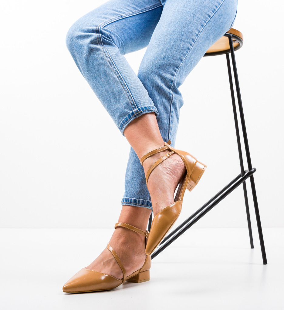 Pantofi Jem Camel