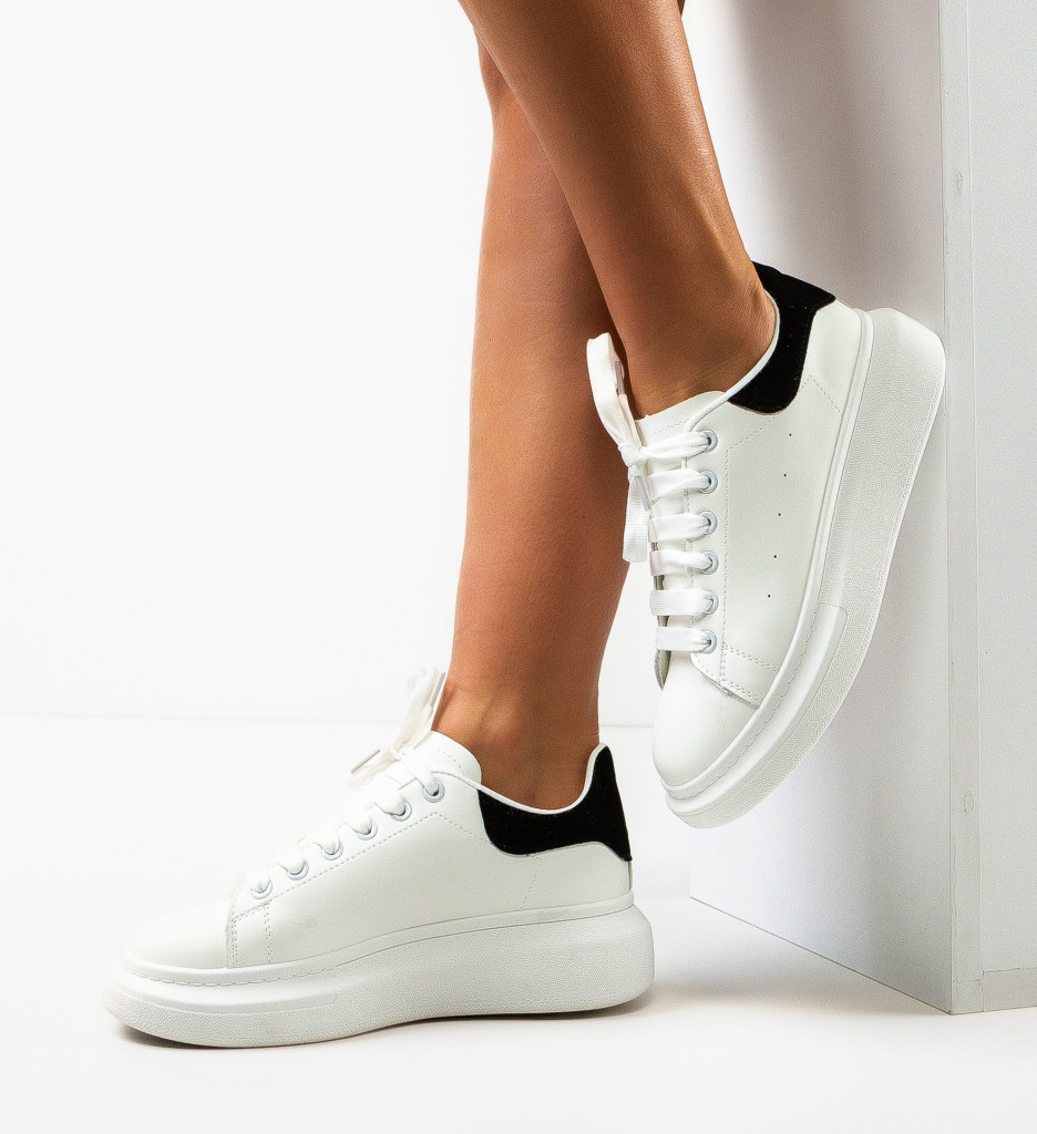 Pantofi sport tomyo albi 4