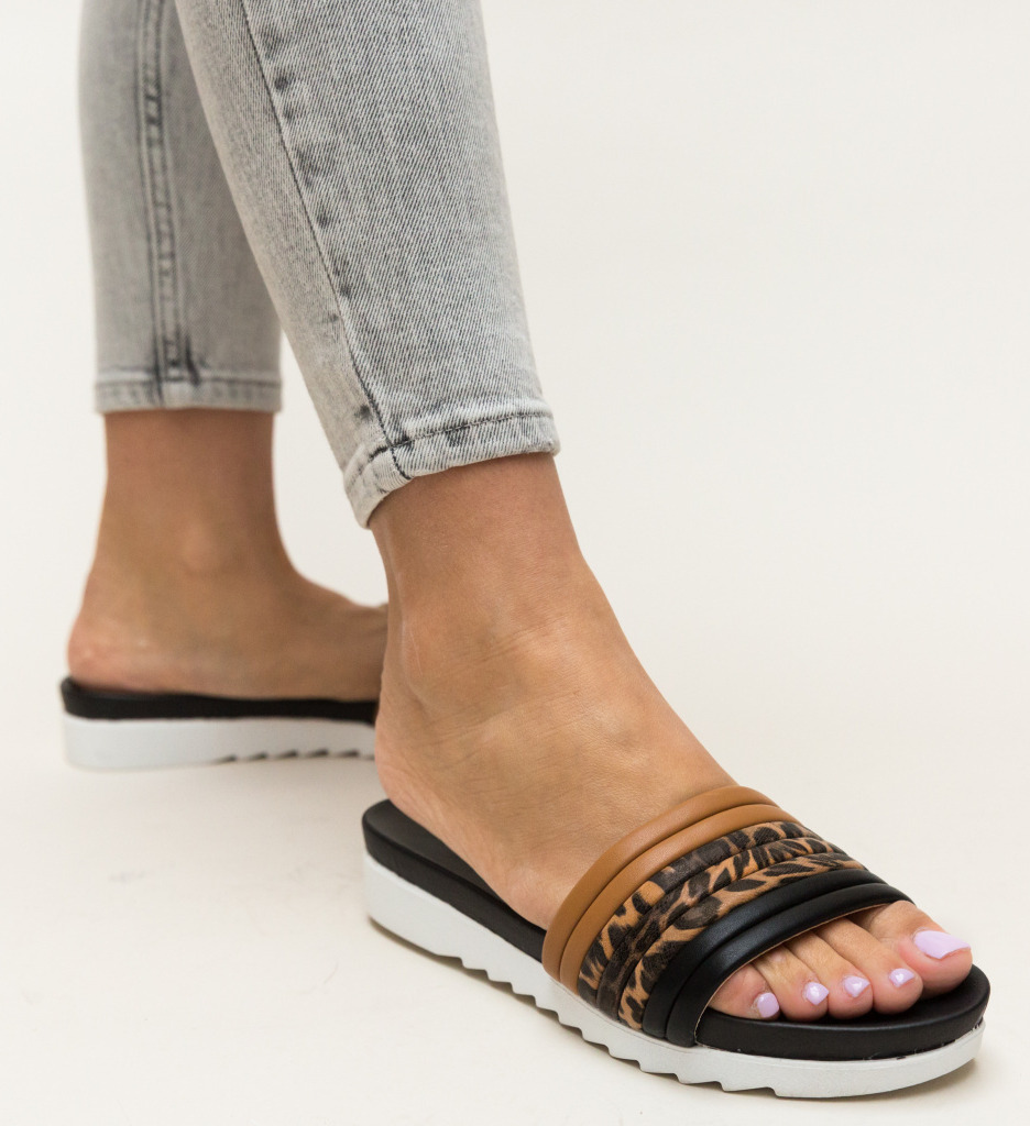 Papuci Ned Animal Print