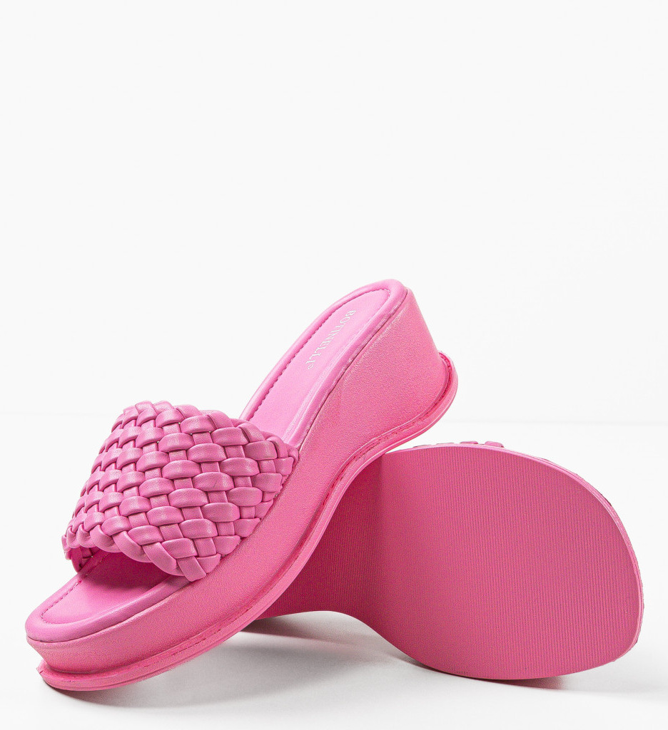 Poze Platforme dama Salma Fuchsia depurtat.ro 