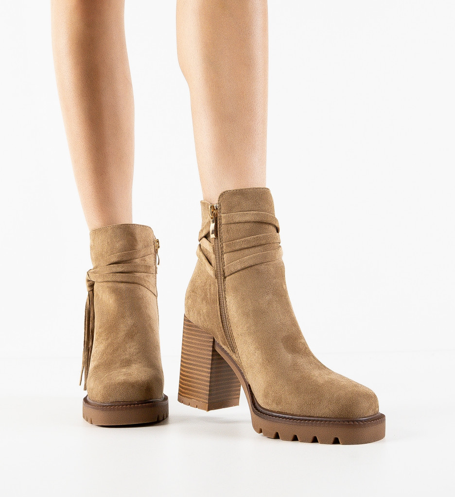 Poze Botine dama Graps Khaki DePurtat