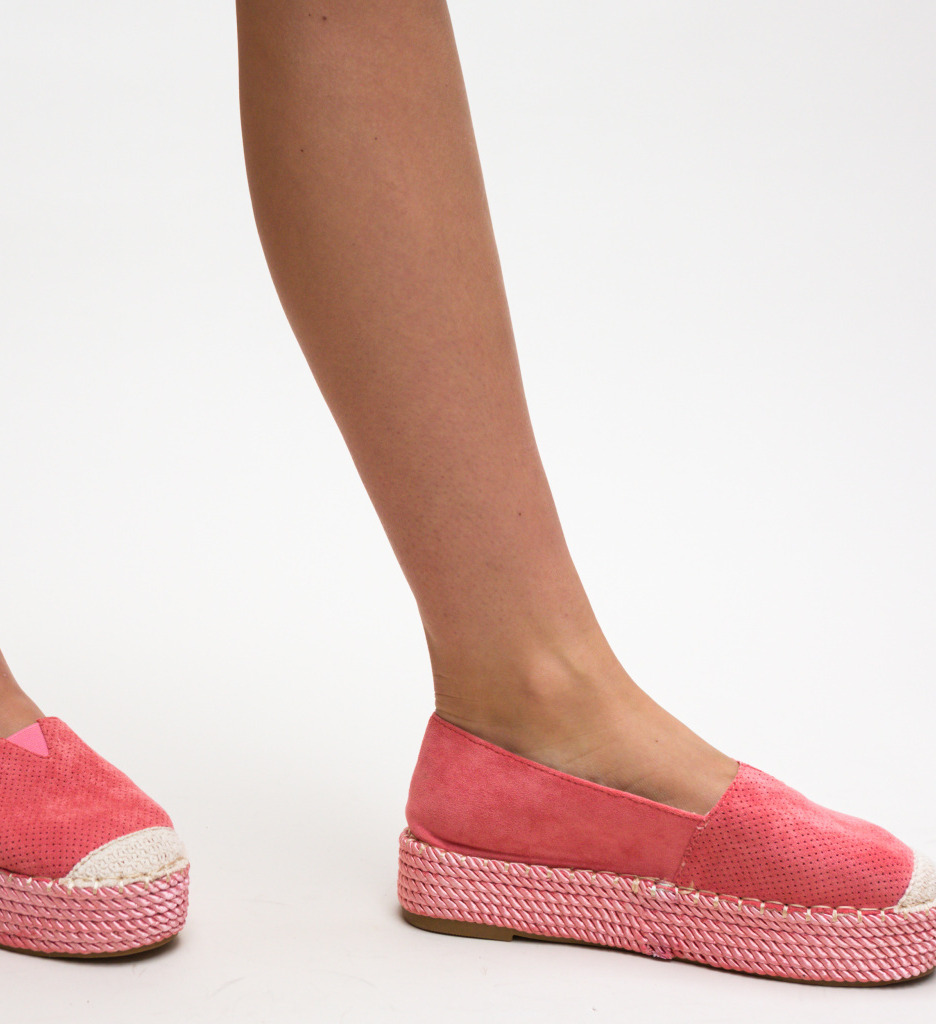 Poze Espadrile Hexagon Roz depurtat.ro 