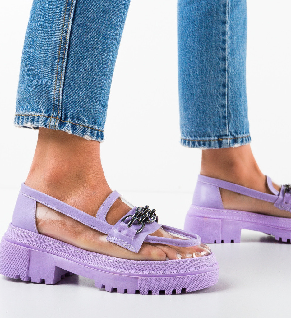 Pantofi casual dama danag mov