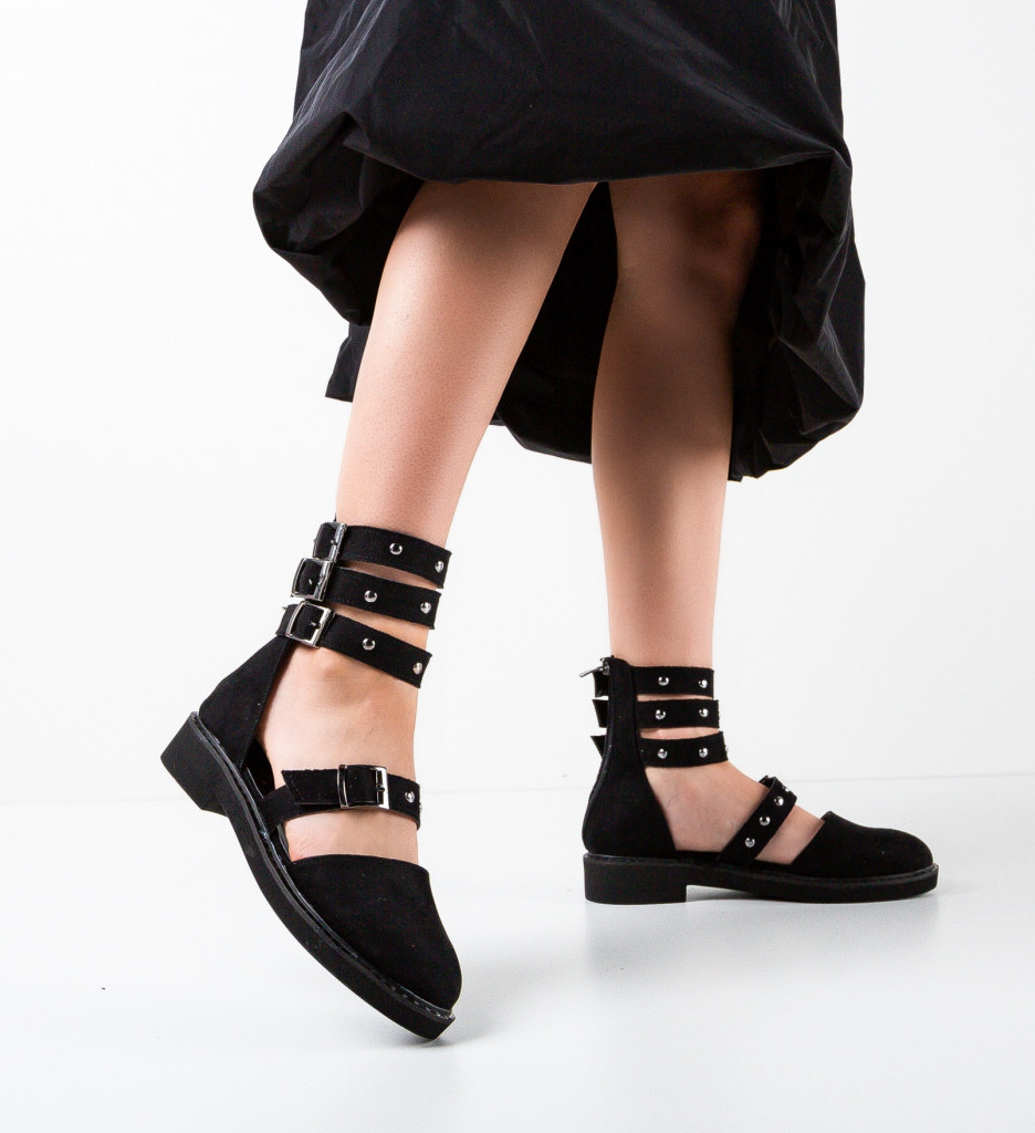 Pantofi casual dama gladyt negre 2