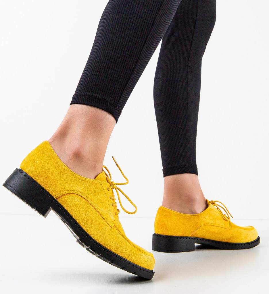 Pantofi casual dama kalay galbeni