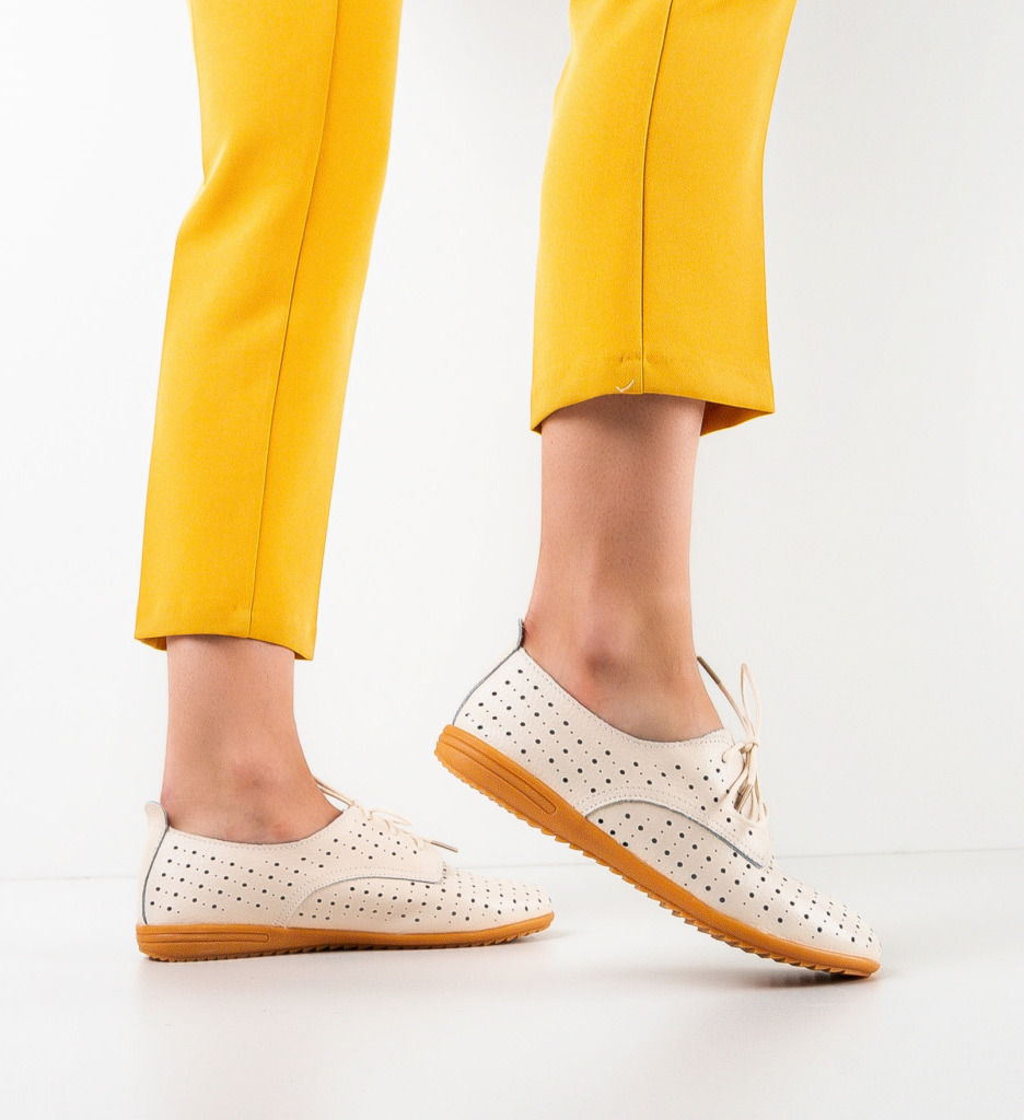 Pantofi casual dama oham bej