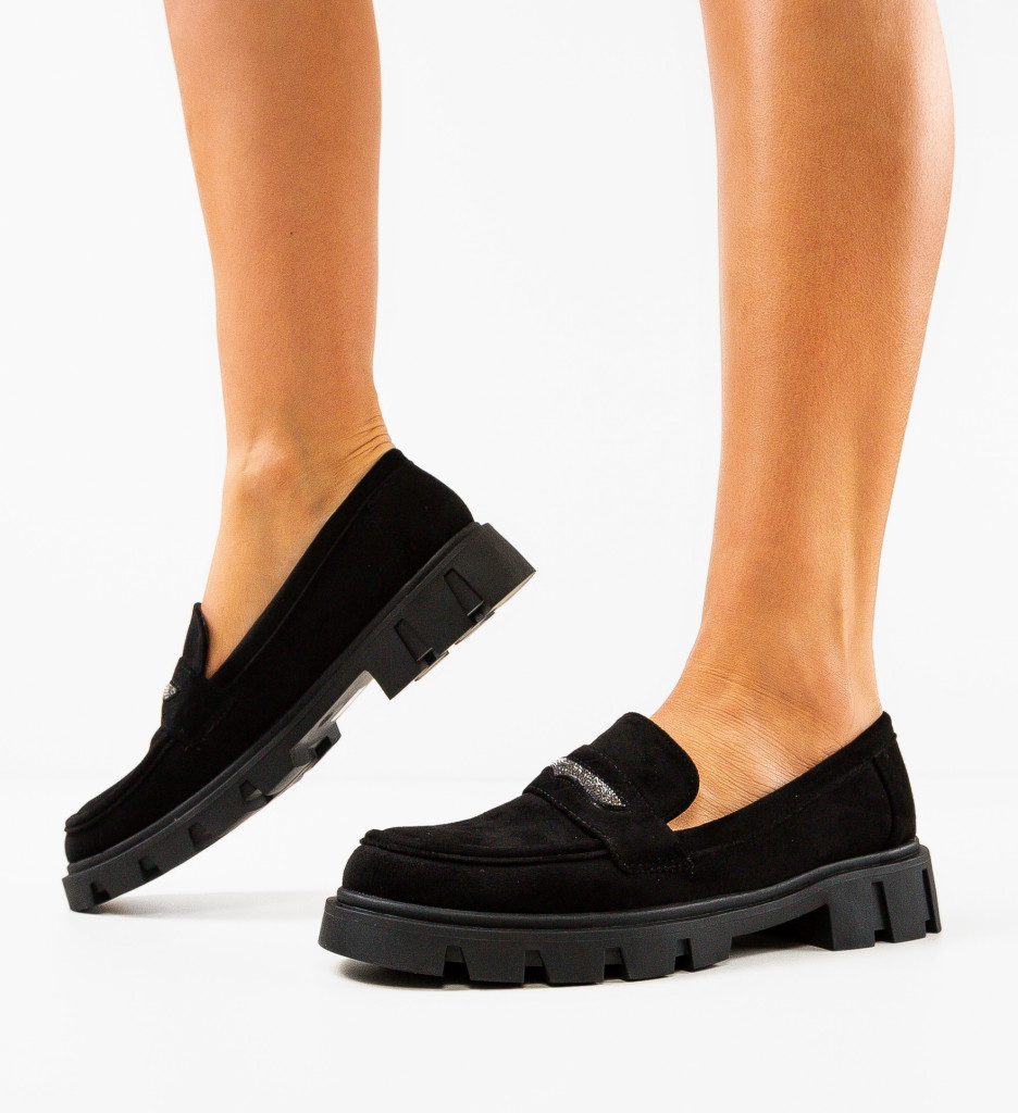 Pantofi casual dama sacipo negri