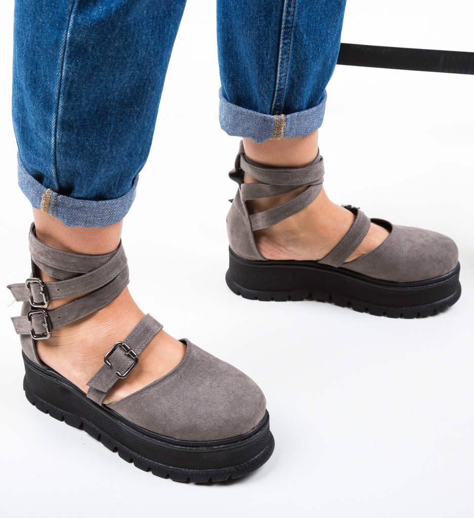 Pantofi Casual Deluxema Gri