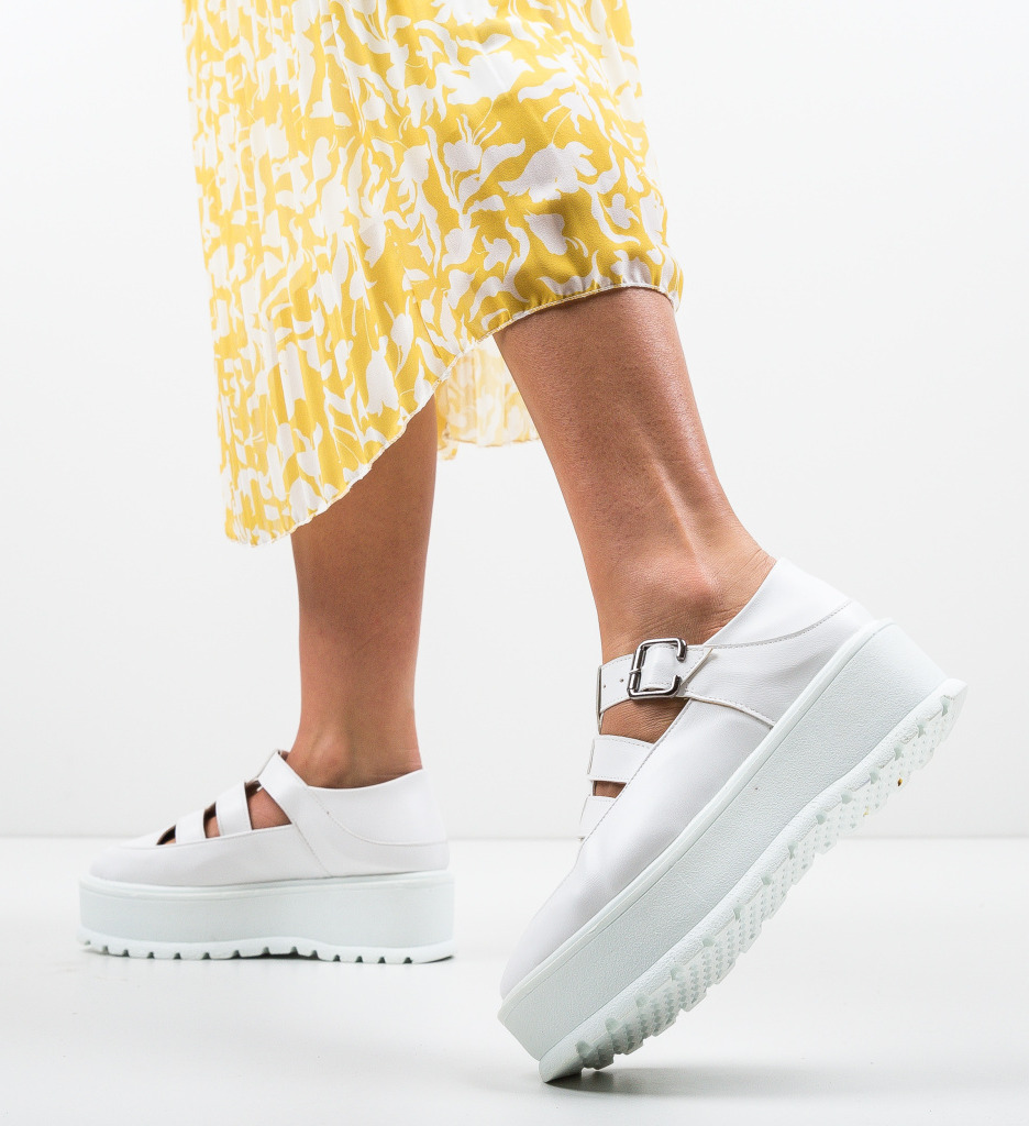 Pantofi Casual Karagam Albi