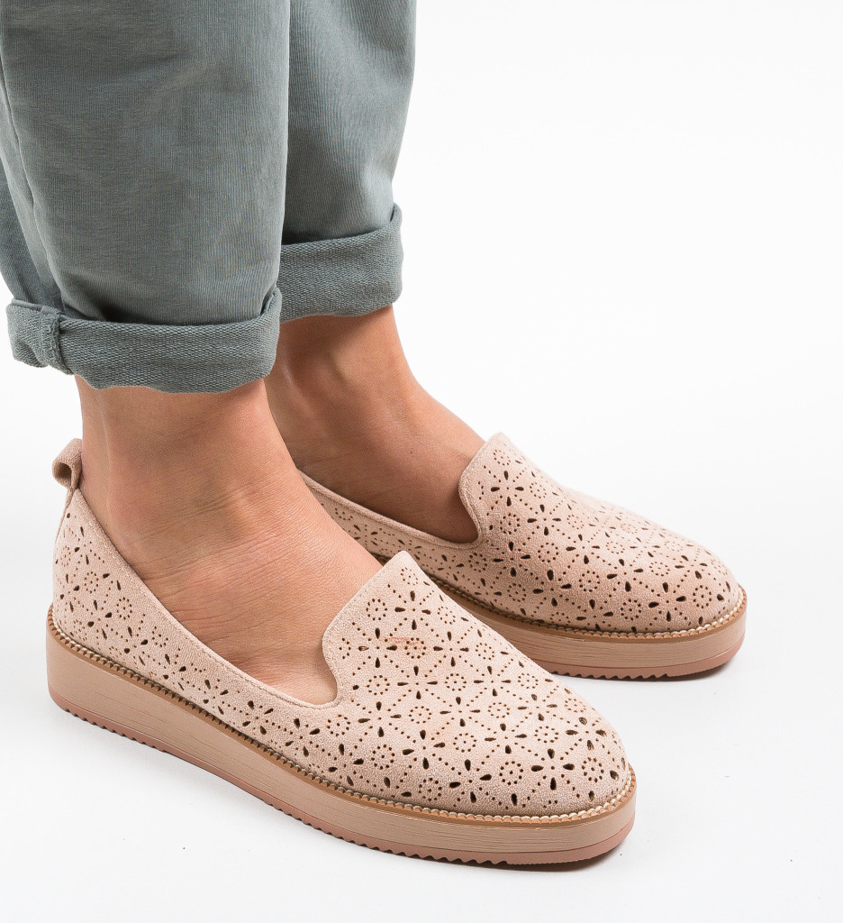 Pantofi casual omega bej
