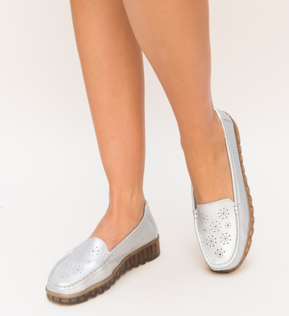 Poze Pantofi Casual Omelo Argintii depurtat.ro 