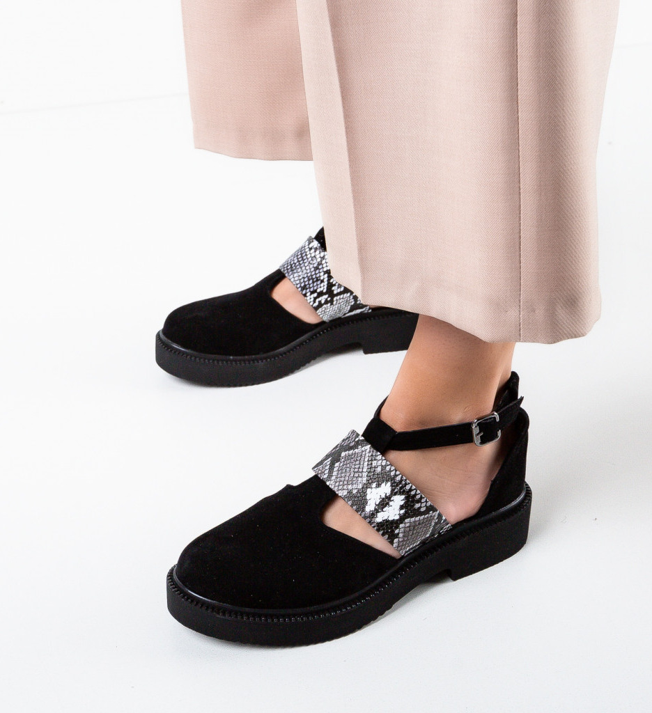 Pantofi casual preasa negri