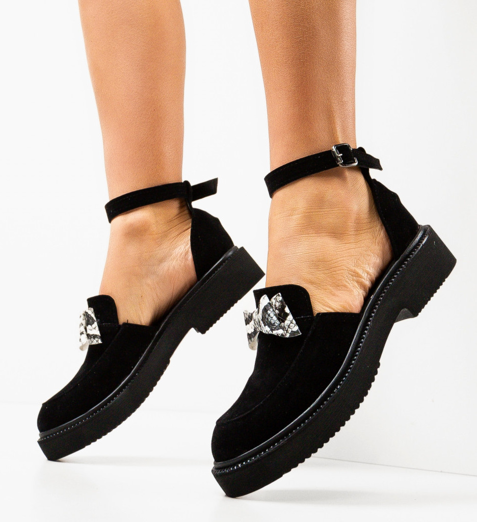 Pantofi casual pretty negri 11