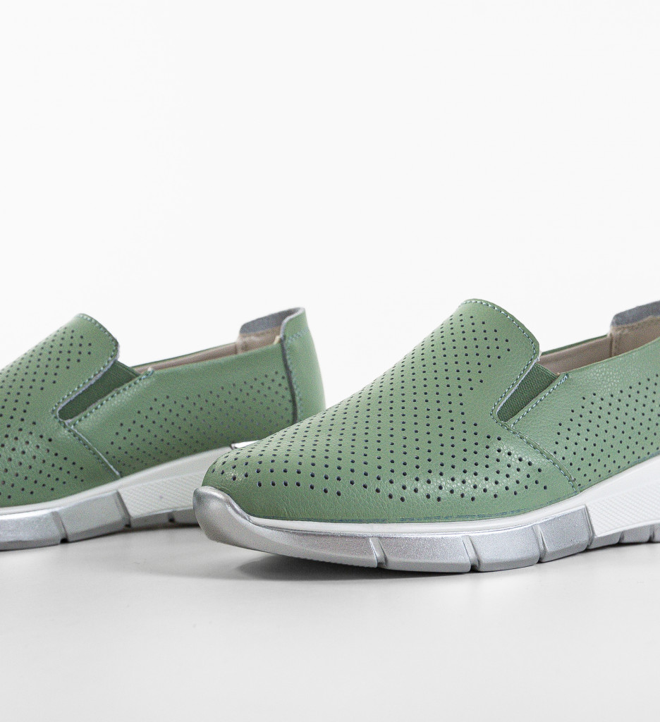 Poze Pantofi Casual Pufine Verzi DePurtat