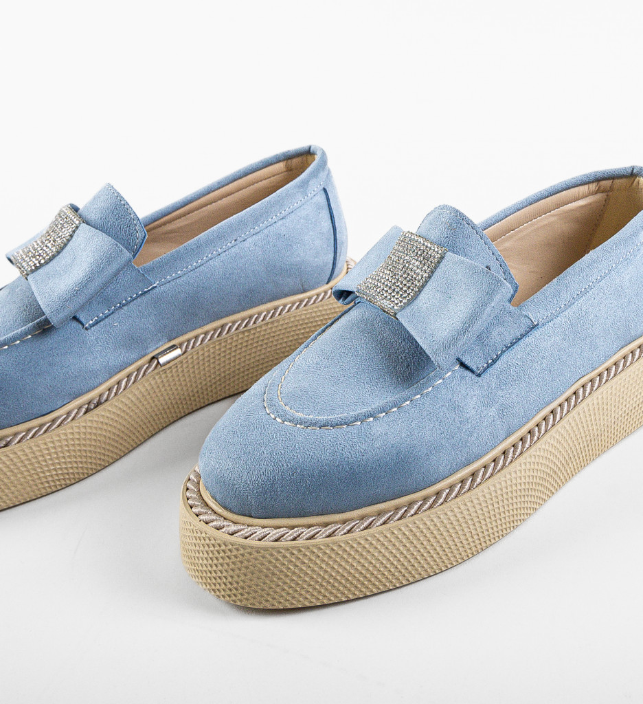 Poze Pantofi Casual Sofia Albastri DePurtat