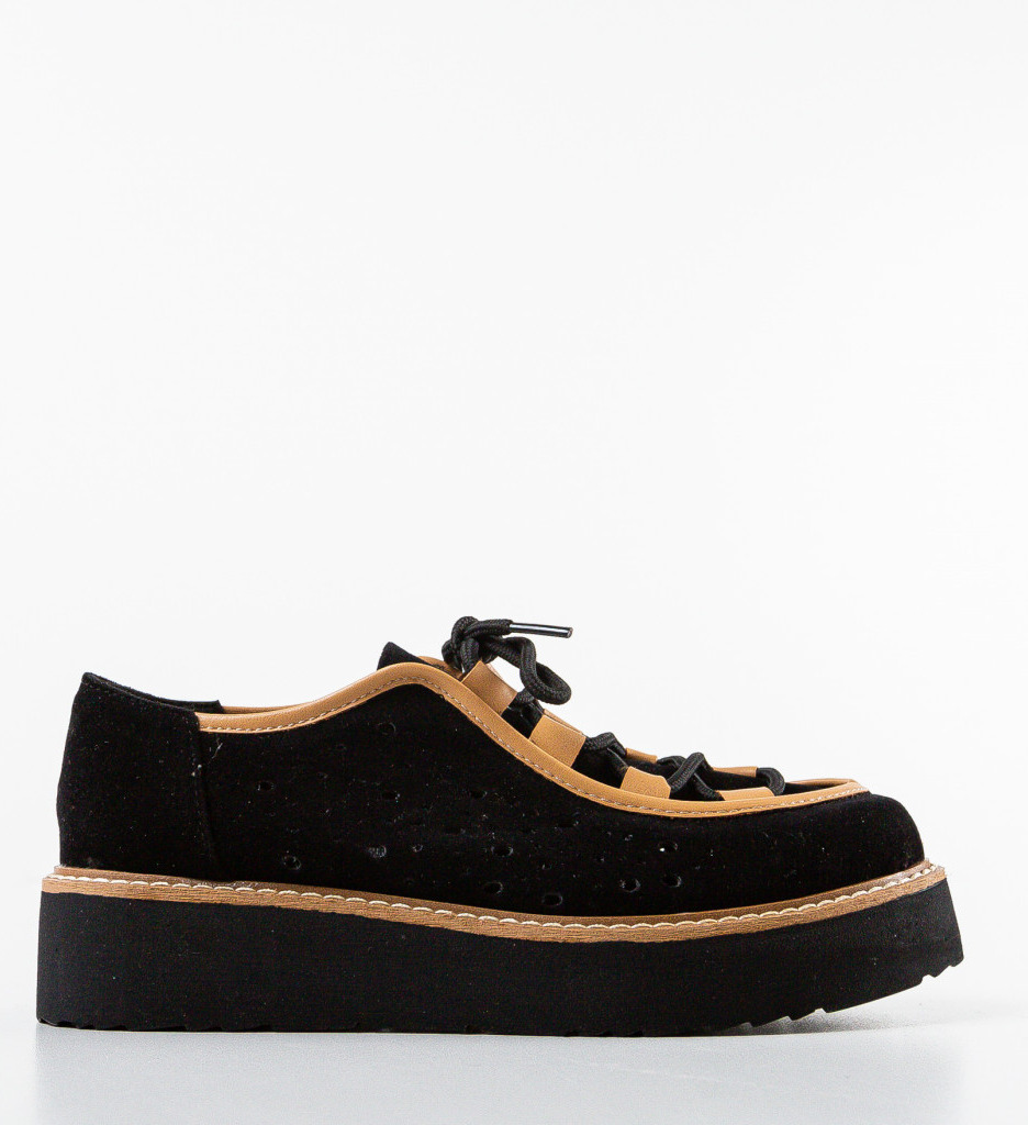 Poze Pantofi Casual Traiv Negri 2 DePurtat
