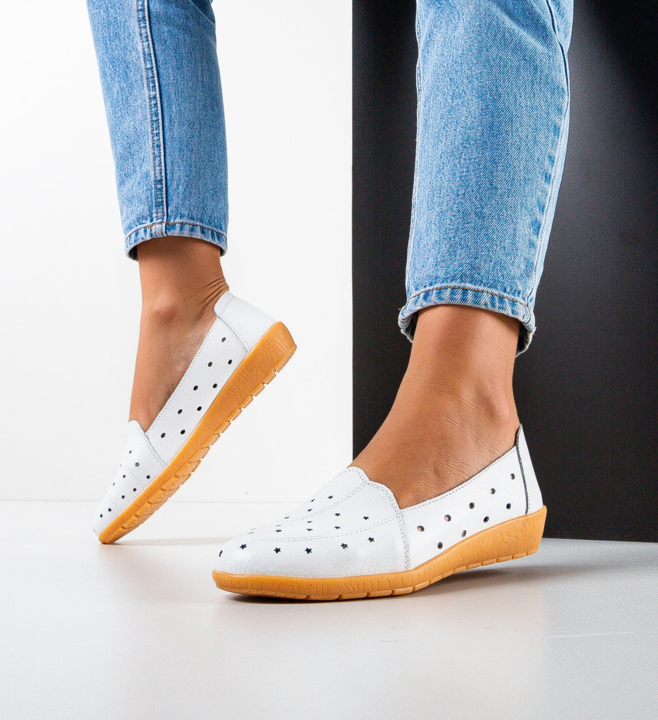 Pantofi dama casual jarrod albi