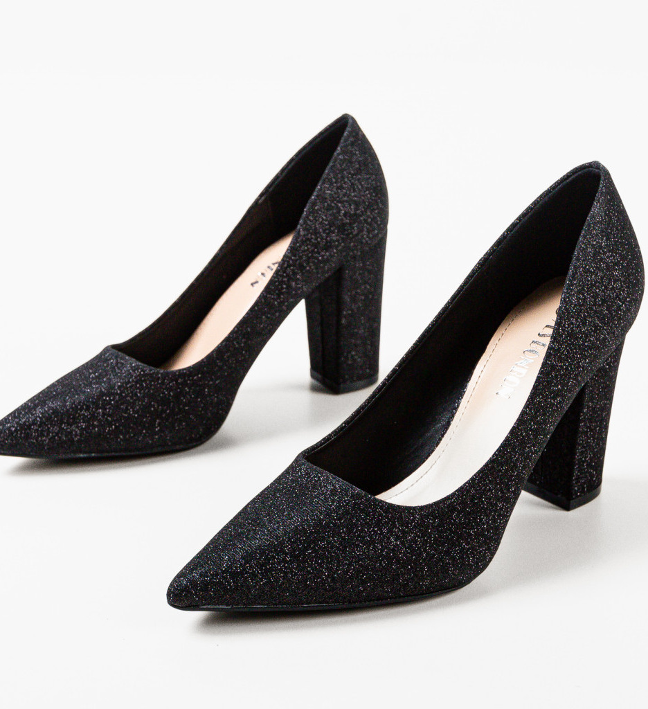 Pantofi dama Potter Negri ❤ DePurtat.ro | LeilaShoes.ro