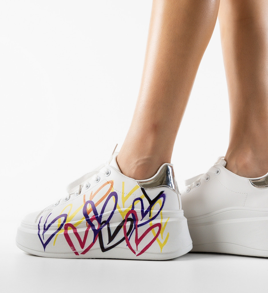 Poze Sneakers dama Argentina Argintii DePurtat