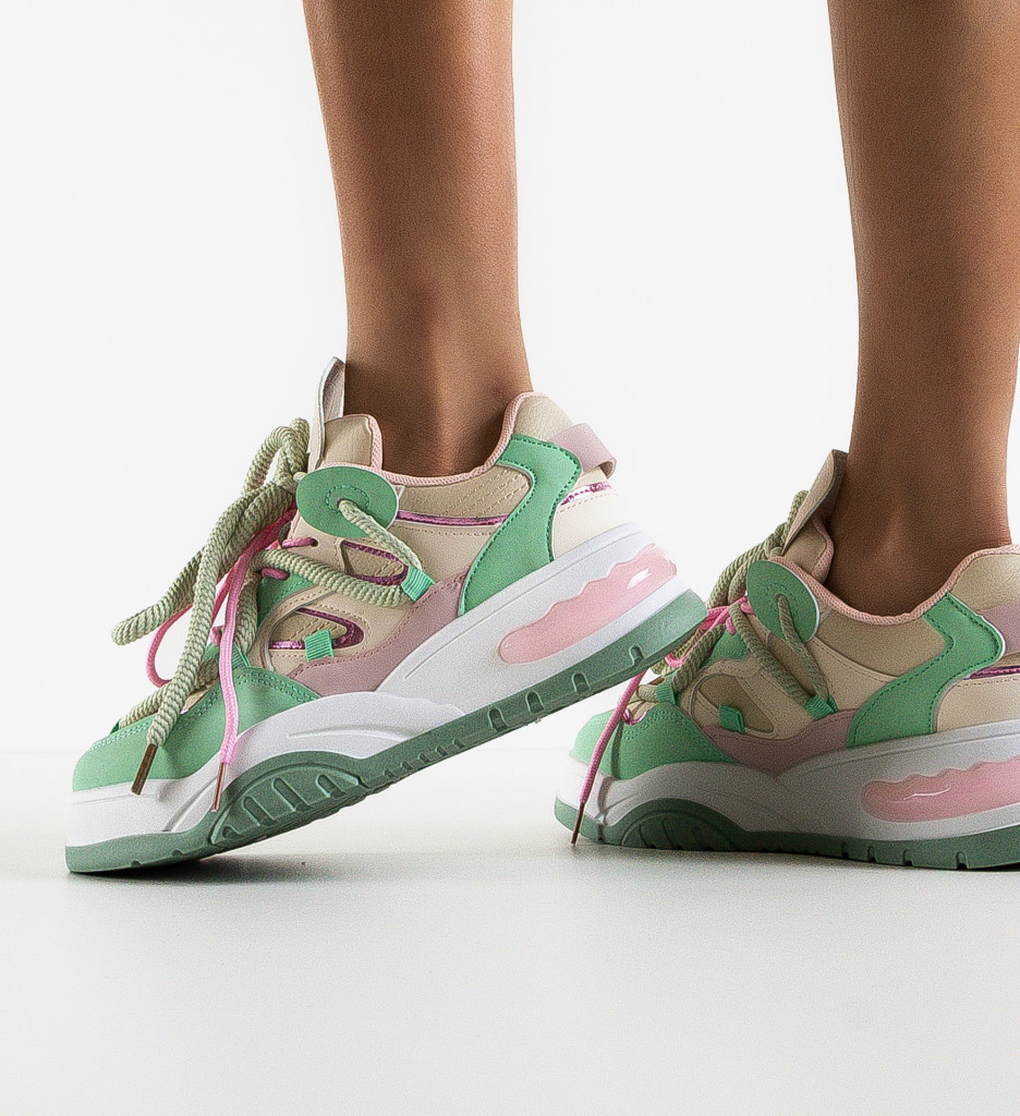 Poze Sneakers dama Godavari Verzi DePurtat