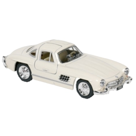 Masinuta die cast Mercedes-Benz 300SL Coupe 1954, scara 1:36, 12.8 cm, alb