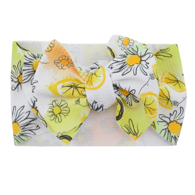 Bentita lata cu fundita cu diverse imprimeuri colorate - Model 16