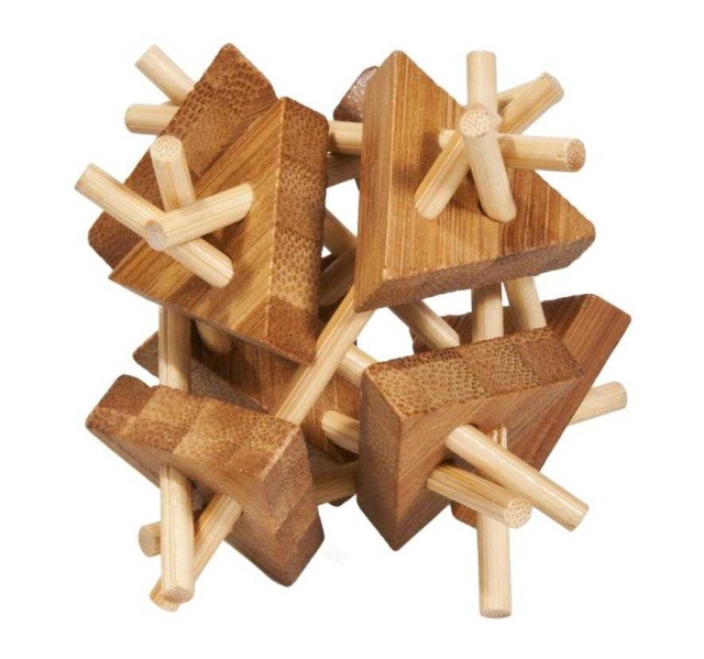 Joc logic IQ 3D Puzzle Sticks&triangles, Fridolin