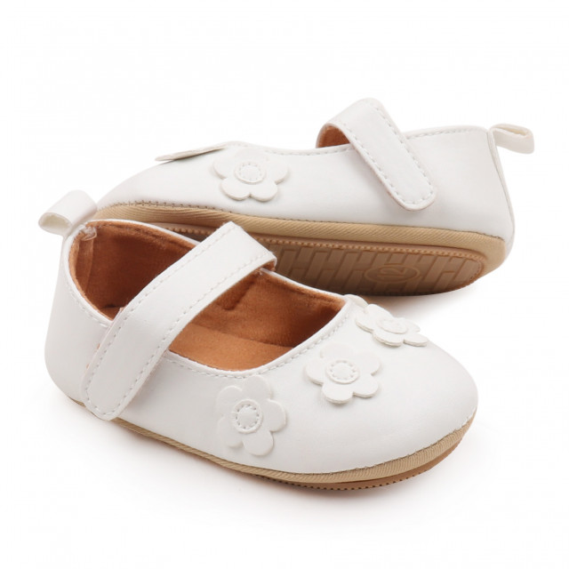 Pantofiori pentru fetite - White flowers